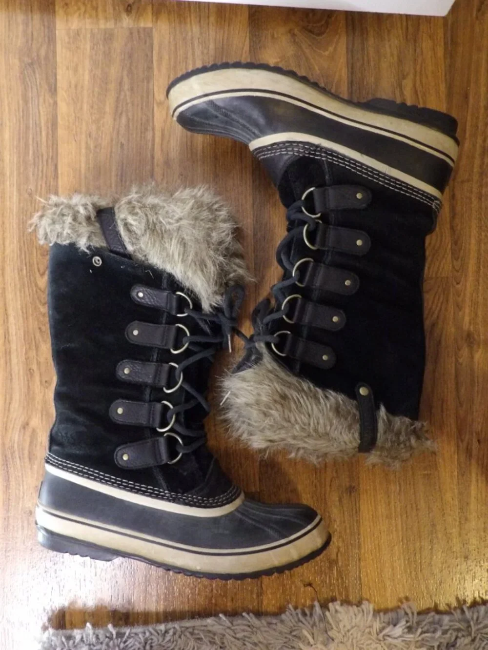 Sorel Joan of Arctic Waterproof Boots Black Size 12